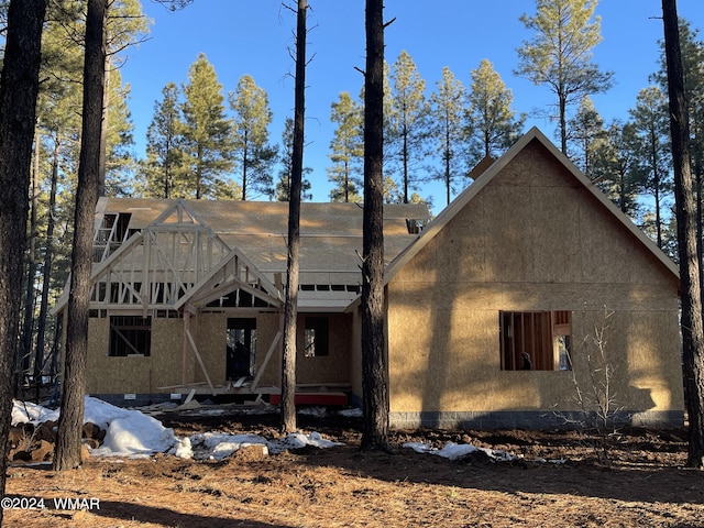 unfinished property with crawl space