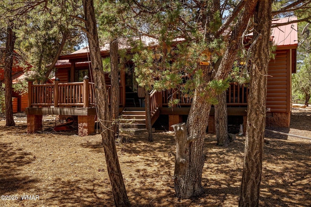 1761 N Bison Ct, Show Low, AZ 85901 - view of playground featuring a deck and stairs