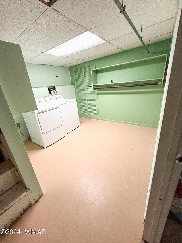 washroom featuring separate washer and dryer