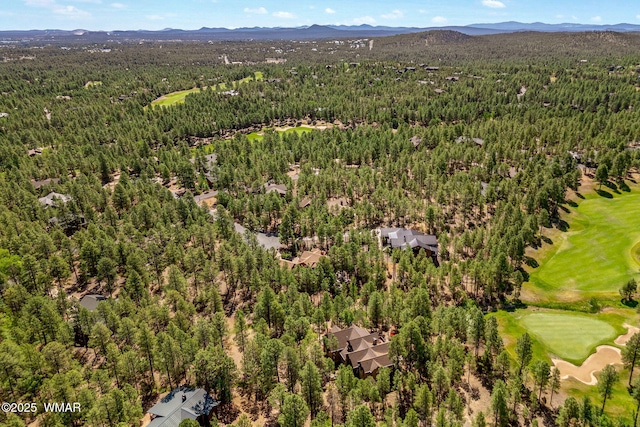 4040 W Ninebark Ln, Show Low, AZ 85901 - drone / aerial view of a heavily wooded area and a mountainous background