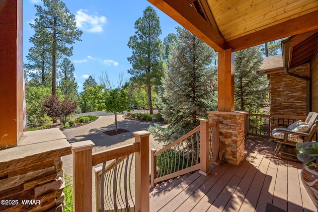 4040 W Ninebark Ln, Show Low, AZ 85901 - view of wooden porch