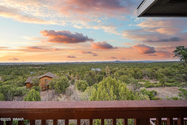 1511 S Canyon Ridge Trl, Show Low, AZ 85901 - water view with a heavily wooded area