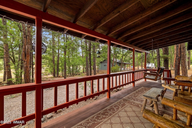 2444 S Jan Ln, Pinetop, AZ 85935 - view of deck