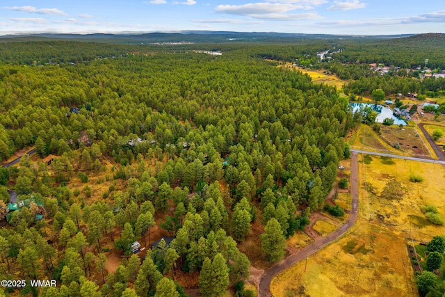2444 S Jan Ln, Pinetop, AZ 85935 - drone / aerial view of a heavily wooded area and mountains