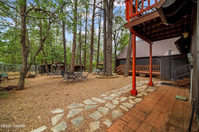 2444 S Jan Ln, Pinetop, AZ 85935 - view of yard with a wooden deck