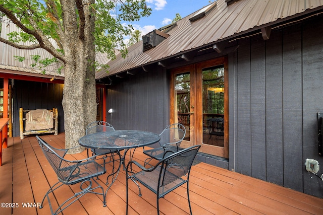2444 S Jan Ln, Pinetop, AZ 85935 - deck featuring french doors and outdoor dining space