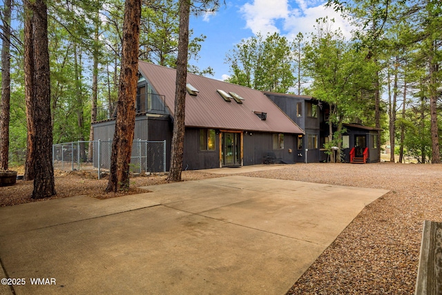2444 S Jan Ln, Pinetop, AZ 85935 - view of front of house with a metal roof