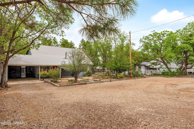 3510 Sunset Ln, Lakeside, AZ 85929 - view of front of property with dirt driveway and a shingled roof