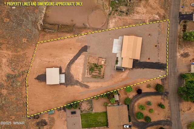 2740 E Walnut Dr, Taylor, AZ 85939 - aerial view of property's location featuring property parcel outlined