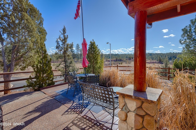 view of patio / terrace with outdoor dining area