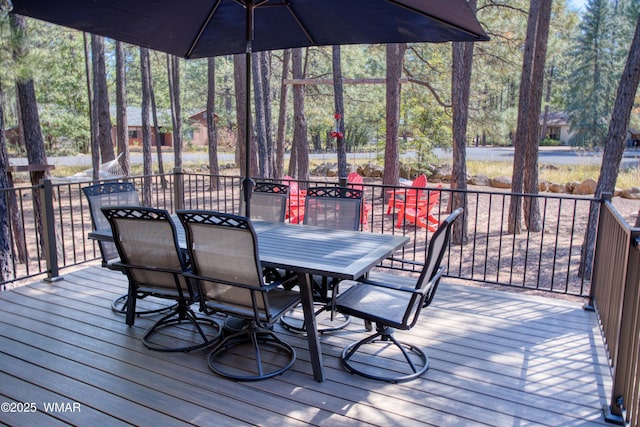 6970 Palomino Dr, Pinetop, AZ 85935 - deck featuring outdoor dining area