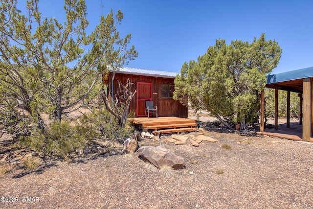 4269 Rock Rd, Snowflake, AZ 85937 - view of yard with an outbuilding and a deck
