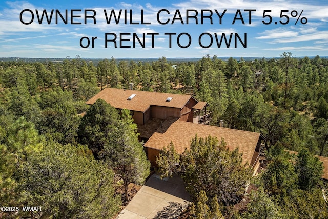 1586 Echo Cir, Heber, AZ 85928 - bird's eye view with a view of trees