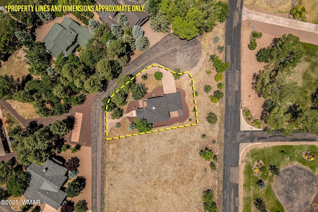 1415 N Lake View Cir, Lakeside, AZ 85929 - aerial overview of property's location featuring property parcel outlined