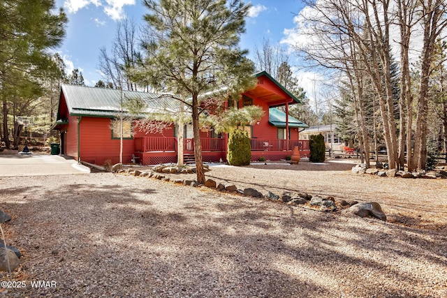 exterior space with covered porch