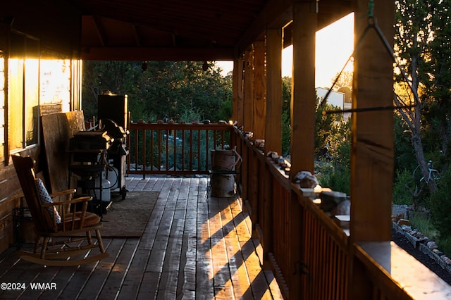 view of deck