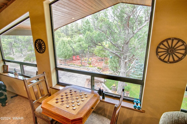 view of dining room