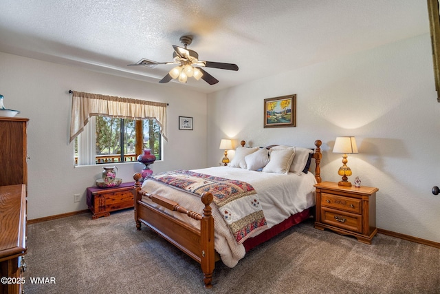 1030 Chamberlain Way, Show Low, AZ 85901 - carpeted bedroom featuring baseboards and ceiling fan