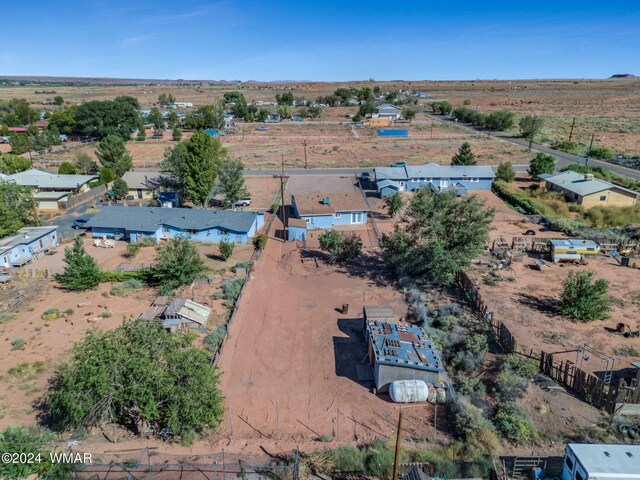 bird's eye view with a rural view