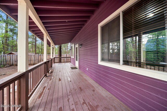 242 E Pinecrest Dr, Pinetop, AZ 85935 - view of wooden terrace