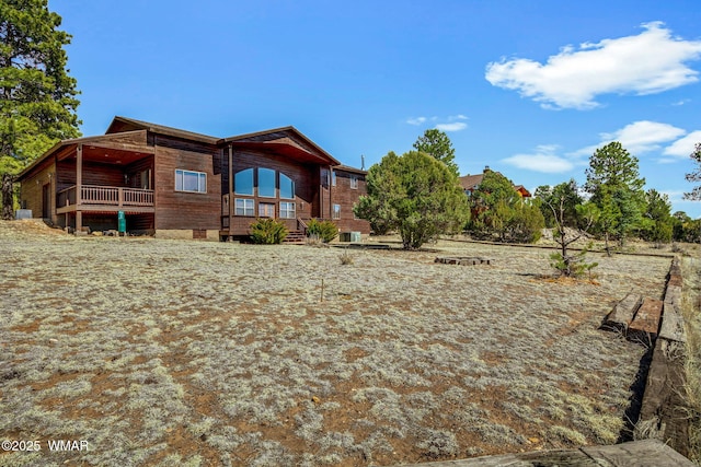 view of rear view of property