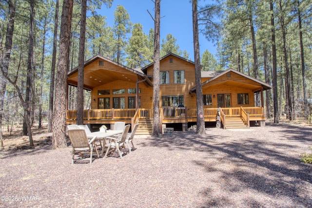 2841 Ponderosa Pkwy, Pinetop, AZ 85935 - back of house featuring a deck