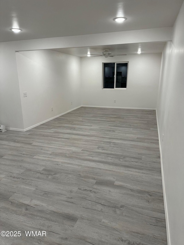 195 S 4th St, Snowflake, AZ 85937 - finished basement with wood finished floors and baseboards