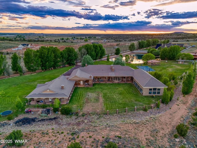 7444 Caldwell Canyon Rd, Snowflake, AZ 85937 - view of aerial view at dusk