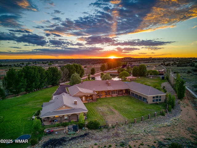 7444 Caldwell Canyon Rd, Snowflake, AZ 85937 - view of aerial view at dusk