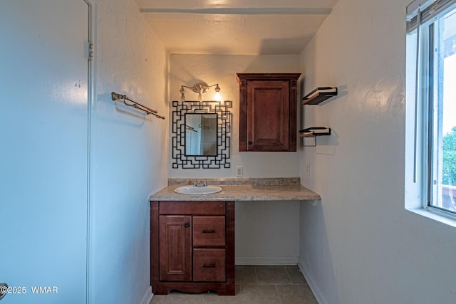 8460 Powells Ln, Show Low, AZ 85901 - bathroom featuring vanity, baseboards, and tile patterned flooring