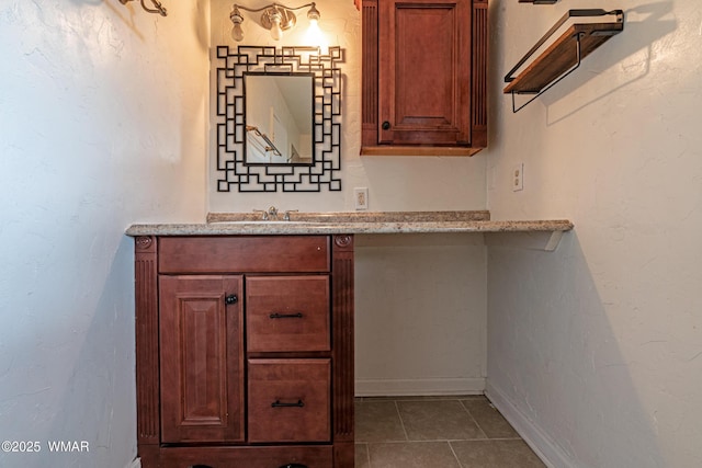 8460 Powells Ln, Show Low, AZ 85901 - bathroom with vanity, tile patterned floors, and baseboards