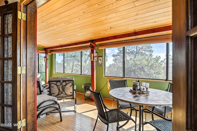 sunroom featuring a wealth of natural light
