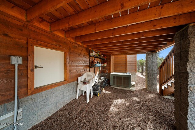 1610 S Canyon Ridge Trl, Show Low, AZ 85901 - view of patio / terrace featuring central AC unit