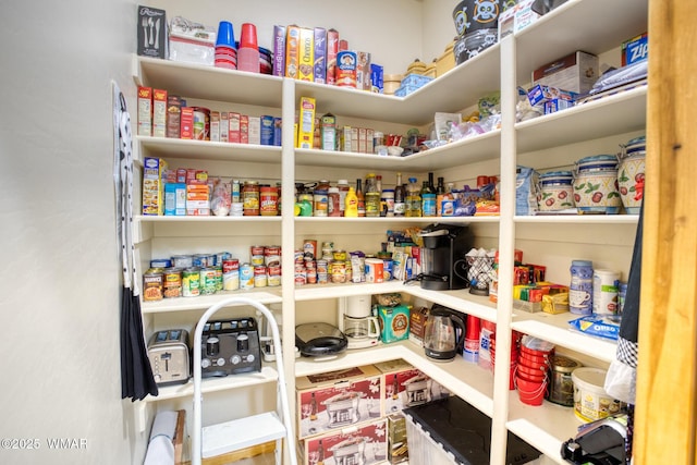 view of storage area