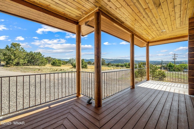 436 E 11th Ln, Eagar, AZ 85925 - deck with a mountain view