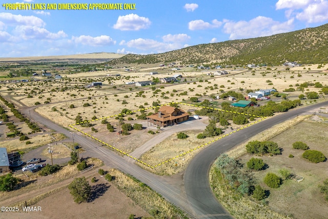 436 E 11th Ln, Eagar, AZ 85925 - aerial view featuring a rural view, a mountain view, and view of desert
