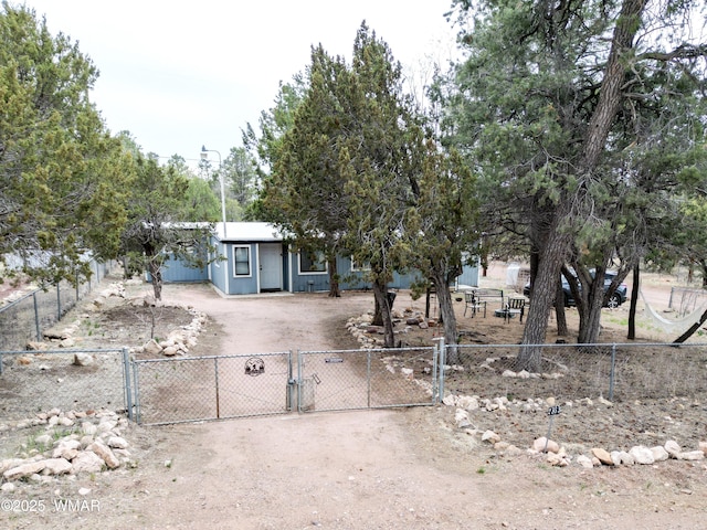 2853 Markham Rd, Overgaard, AZ 85933 - view of front of property featuring a gate and driveway