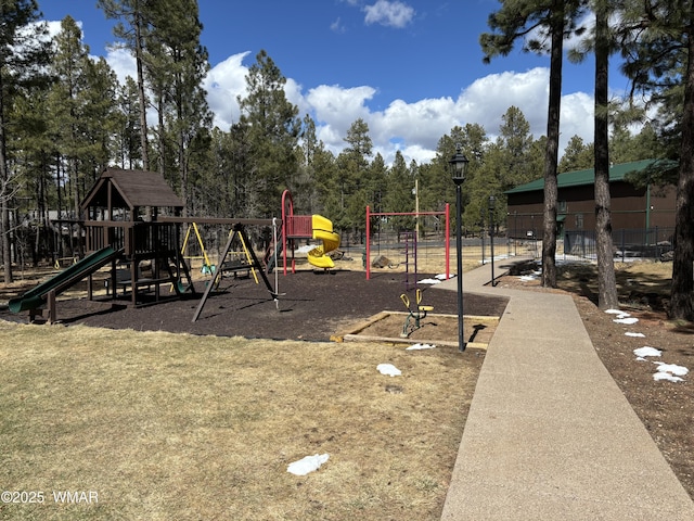 view of community playground