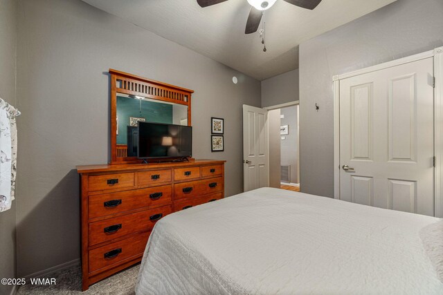 2385 Quarter Horse Trl, Overgaard, AZ 85933 - bedroom with baseboards and ceiling fan
