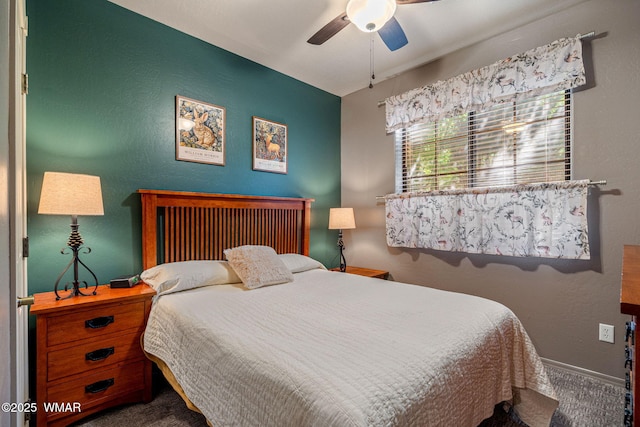 2385 Quarter Horse Trl, Overgaard, AZ 85933 - bedroom featuring carpet flooring and a ceiling fan