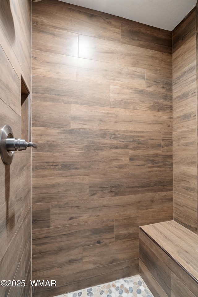 3457 Carefree Rd, Heber, AZ 85928 - bathroom with a tile shower and a relaxing sauna
