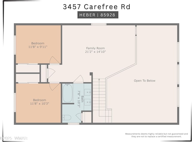 3457 Carefree Rd, Heber, AZ 85928 - view of room layout