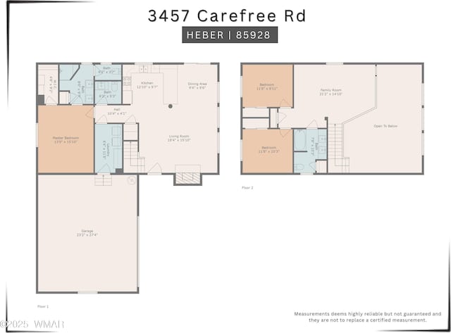 3457 Carefree Rd, Heber, AZ 85928 - view of home floor plan