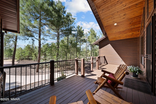4611 Stonecrop Ln, Show Low, AZ 85901 - view of wooden deck