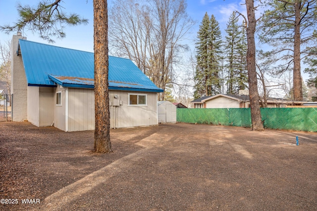 view of yard with a gate and fence