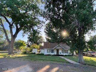 view of front of house with a front yard