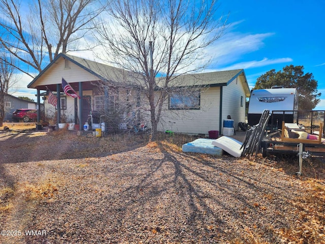 view of rear view of property