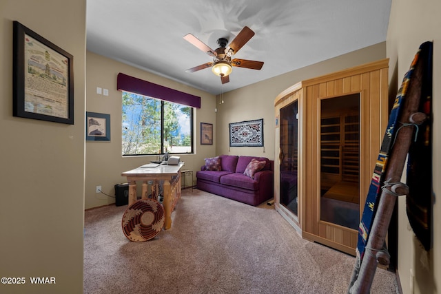 420 N Retreat Way, Show Low, AZ 85901 - carpeted office featuring a ceiling fan and baseboards