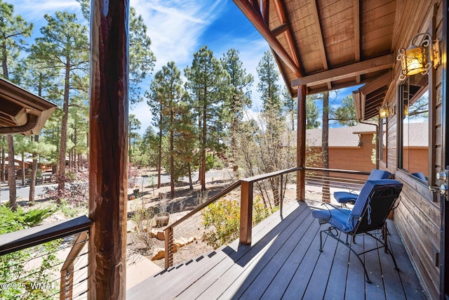 420 N Retreat Way, Show Low, AZ 85901 - view of wooden terrace
