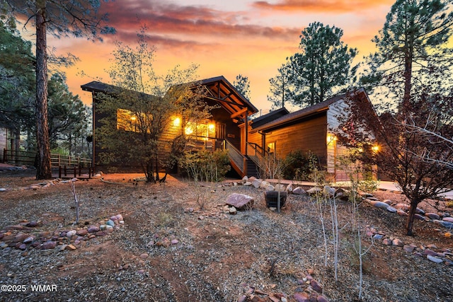 420 N Retreat Way, Show Low, AZ 85901 - chalet / cabin featuring stairway